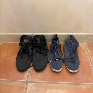 Men’s size 11 Tom’s botas & urban outfitters mocc canvas boot sneakers